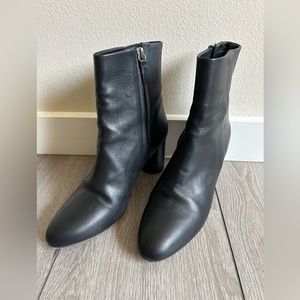 Cos black leather boots